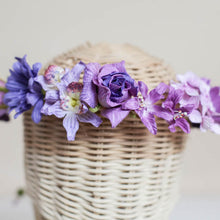 โหลดรูปภาพลงในเครื่องมือใช้ดูของ Gallery มงกุฎดอกไม้ประดิษฐ์ Handmade Paper Floral Crown - Simple Purple
