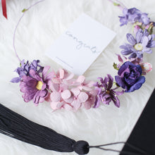 โหลดรูปภาพลงในเครื่องมือใช้ดูของ Gallery มงกุฎดอกไม้ประดิษฐ์ Handmade Paper Floral Crown - Simple Purple
