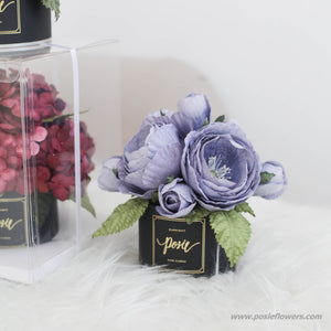 กระปุกดอกไม้น้ำหอมของขวัญขนาดเล็ก Aromatic Gift Box - Blue Dress