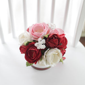 กระปุกดอกไม้น้ำหอมของขวัญขนาดกลาง Aromatic Gift Box - Red Festive