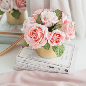 กระปุกดอกไมน้ำหอมของขวัญ Paper Tube Box - Rouge Roses