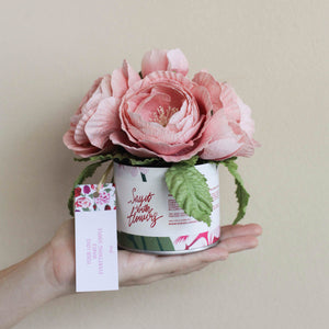 กระปุกดอกไม้น้ำหอมของขวัญขนาดเล็ก Aromatic Gift Box - Peach Rose