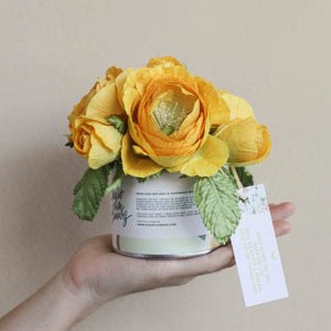 กระปุกดอกไม้น้ำหอมของขวัญขนาดเล็ก Aromatic Gift Box - Yellow Rose