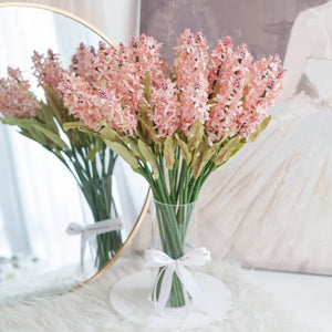 ดอกไม้แต่งบ้าน แจกันดอกไม้ประดิษฐ์ ดอกไลแลค - Pink Lilac Marseille Vase