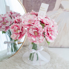 โหลดรูปภาพลงในเครื่องมือใช้ดูของ Gallery ดอกไม้แต่งบ้าน แจกันดอกไม้ประดิษฐ์ ดอกโบตั๋นบาน - Dark Pink Peony Bloom Marseille Vase
