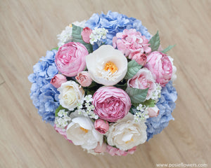 กล่องดอกไม้แสดงความยินดีขนาดใหญ่ Wonder Gift Box - Blue and Pink