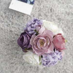 กระปุกไม้สนดอกไม้ประดิษฐ์ตกแต่งโต๊ะทำงาน Working Table Flower Pot - Lavender Heaven