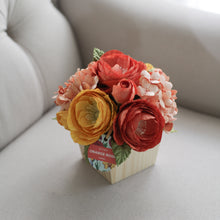 โหลดรูปภาพลงในเครื่องมือใช้ดูของ Gallery กระปุกไม้สนดอกไม้ประดิษฐ์ตกแต่งโต๊ะทำงาน Working Table Flower Pot - Sunset Orange
