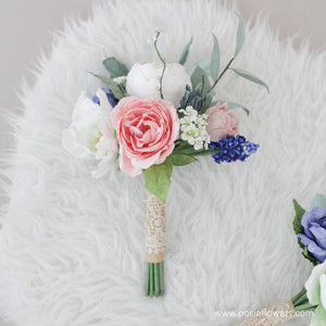 ช่อดอกไม้ประดิษฐ์สำหรับเพื่อนเจ้าสาว Mini Flower Bouquet - Sparks Fly
