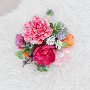 ช่อดอกไม้ประดิษฐ์สำหรับเพื่อนเจ้าสาว Mini Flower Bouquet - Tresurous