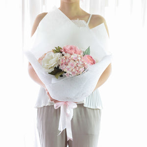 ช่อดอกไม้ประดิษฐ์แสดงความยินดี Congratulations Flower Bouquet - Sweet Pink