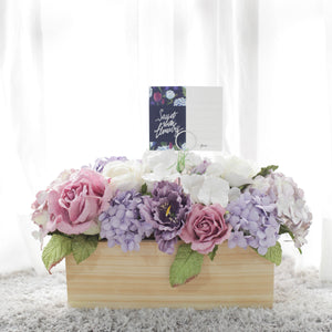 แจกันดอกไม้ประดิษฐ์สำหรับตกแต่งโต๊ะทานอาหาร Dining Table Flower Pot - Lavender Heaven