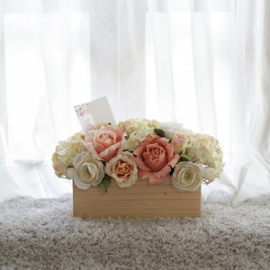 แจกันดอกไม้ประดิษฐ์สำหรับตกแต่งโต๊ะทานอาหาร Dining Table Flower Pot - Vintage Old Rose
