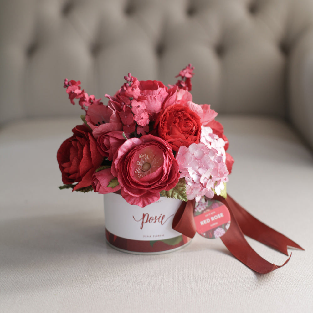 กระปุกดอกไม้น้ำหอมของขวัญขนาดใหญ่ Aromatic Gift Box - Glamorous Pink