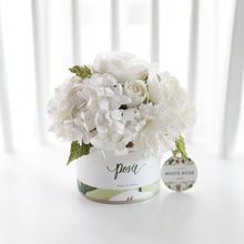 โหลดรูปภาพลงในเครื่องมือใช้ดูของ Gallery กระปุกดอกไม้น้ำหอมของขวัญขนาดกลาง Aromatic Gift Box - Heavenly White
