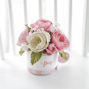 กระปุกดอกไม้น้ำหอมของขวัญขนาดกลาง Aromatic Gift Box - Sweet Queen Rose