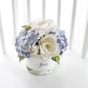 กระปุกดอกไม้น้ำหอมของขวัญขนาดกลาง Aromatic Gift Box - My Baby Blue