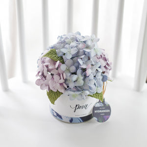 กระปุกดอกไม้น้ำหอมของขวัญขนาดกลาง Aromatic Gift Box - Purple Sky Hydrangea