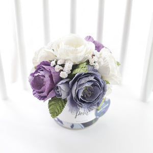 กระปุกดอกไม้น้ำหอมของขวัญขนาดกลาง Aromatic Gift Box - Blue Velvet