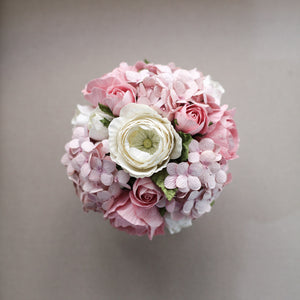 กระปุกดอกไม้น้ำหอมของขวัญขนาดกลาง Aromatic Gift Box - Pink Bloom