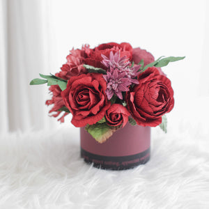 กระปุกดอกไม้น้ำหอมของขวัญขนาดกลาง Aromatic Gift Box - Claret