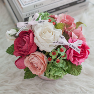 กล่องดอกไม้ของขวัญ ดอกไม้แสดงความยินดี Aromatic Gift Box - Pink Berry