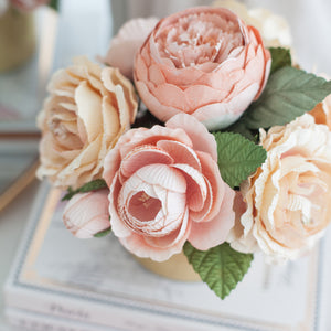 กระปุกดอกไมน้ำหอมของขวัญ Paper Tube Box - Sweet Old Rose