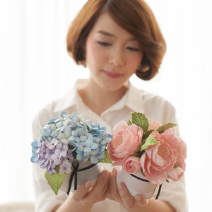 กระปุกดอกไม้น้ำหอมของขวัญขนาดเล็ก Aromatic Gift Box - Light Pink Rose