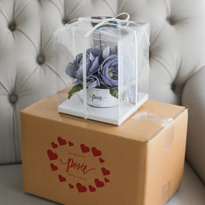 กระปุกดอกไม้น้ำหอมของขวัญขนาดเล็ก Aromatic Gift Box - Blue Rose