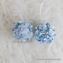 โหลดรูปภาพลงในเครื่องมือใช้ดูของ Gallery ของชำร่วยงานแต่งงาน บอลดอกไม้น้ำหอม ดอกเชอรี่บลอสซั่ม โทนสีฟ้าขาว
