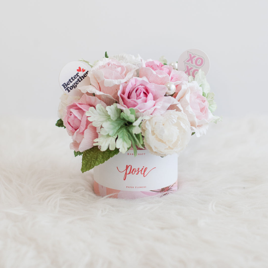 กระปุกดอกไม้น้ำหอมของขวัญวันวาเลนไทน์ Aromatic Gift Box - Pink Blush