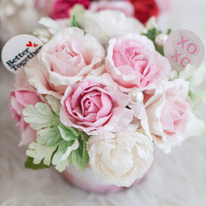 กระปุกดอกไม้น้ำหอมของขวัญวันวาเลนไทน์ Aromatic Gift Box - Pink Blush
