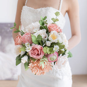ช่อเจ้าสาวดอกไม้ประดิษฐ์ Medium Bridal Bouquet - Moana