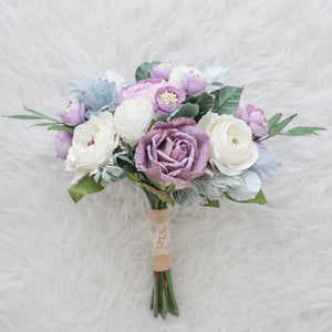ช่อเจ้าสาวดอกไม้ประดิษฐ์ Medium Bridal Bouquet - Sweet Rapunzel