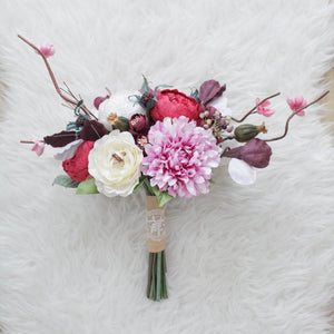 ช่อเจ้าสาวดอกไม้ประดิษฐ์ Medium Bridal Bouquet - Maleficent