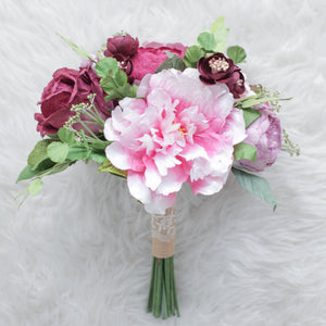 ช่อเจ้าสาวดอกไม้ประดิษฐ์ Medium Bridal Bouquet - Anatasia