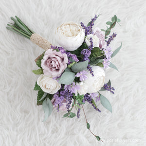 ช่อเจ้าสาวดอกไม้ประดิษฐ์ Medium Bridal Bouquet - Our Song