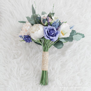ช่อเจ้าสาวดอกไม้ประดิษฐ์ Medium Bridal Bouquet - Starlight