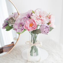 โหลดรูปภาพลงในเครื่องมือใช้ดูของ Gallery แจกันดอกไม้ประดิษฐ์ ดอกไม้ตกแต่งบ้าน แจกันดอกไม้ทรงสูง - Mix Lavender Peony
