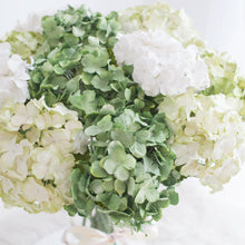 โหลดรูปภาพลงในเครื่องมือใช้ดูของ Gallery ดอกไม้แต่งบ้าน แจกันดอกไม้ประดิษฐ์ ดอกไฮเดรนเยียโทนสีเขียวขาว - White &amp; Green Hydrangea Marseille Vase
