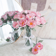โหลดรูปภาพลงในเครื่องมือใช้ดูของ Gallery แจกันดอกไม้ประดิษฐ์ ดอกไม้ตกแต่งบ้าน แจกันดอกไม้ทรงสูง - Pink Peony Garden
