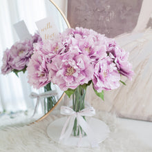 โหลดรูปภาพลงในเครื่องมือใช้ดูของ Gallery แจกันดอกไม้ประดิษฐ์ ดอกไม้ตกแต่งบ้าน แจกันดอกไม้ทรงสูง - Magenta Peony Bloom
