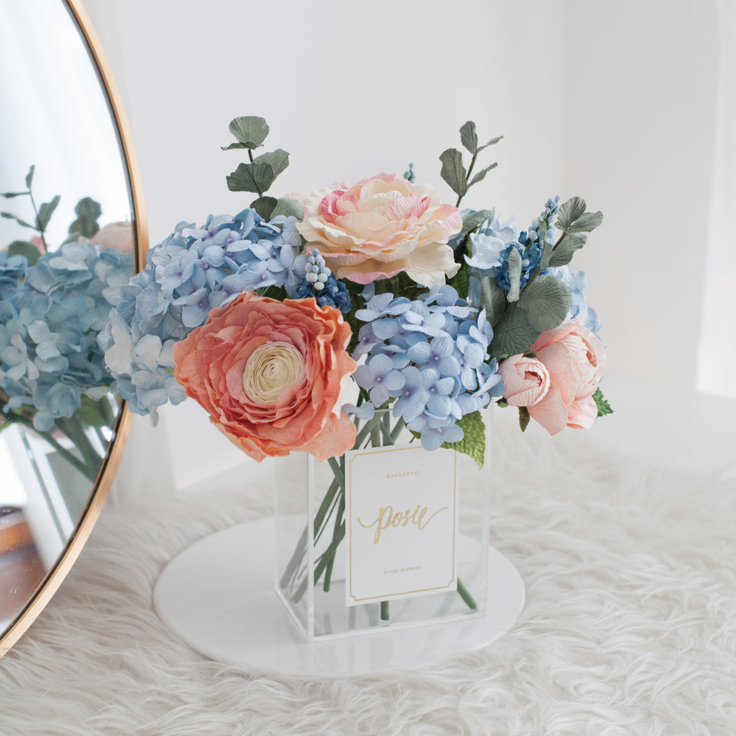 แจกันดอกไม้ประดิษฐ์ กล่องดอกไม้ตกแต่งบ้าน - Vanilla Sky Paris Vase