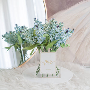 แจกันดอกไม้ประดิษฐ์ กล่องดอกไม้ตกแต่งบ้าน - Vanilla Sky Paris Vase