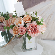 โหลดรูปภาพลงในเครื่องมือใช้ดูของ Gallery แจกันดอกไม้ประดิษฐ์ กล่องดอกไม้ตกแต่งบ้าน - Vintage Old Rose Paris Vase
