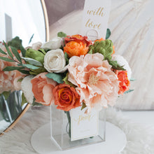 โหลดรูปภาพลงในเครื่องมือใช้ดูของ Gallery แจกันดอกไม้ประดิษฐ์ กล่องดอกไม้ตกแต่งบ้าน - Dark Orange Paris Vase
