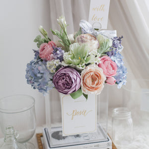 ดอกไม้แต่งบ้าน แจกันดอกไม้ประดิษฐ์ โทนสีพาสเทล - Pastel Paradise XL Paris Vase