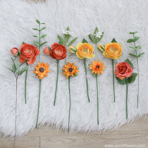 เซ็ตดอกไม้ประดับตกแต่งแจกัน Small Posie Rooms - Sunflower Yellow Set