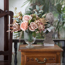 โหลดรูปภาพลงในเครื่องมือใช้ดูของ Gallery เซ็ตดอกไม้ประดับตกแต่งแจกัน Medium Posie Rooms - Vintage Old Rose
