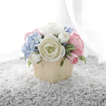 โหลดรูปภาพลงในเครื่องมือใช้ดูของ Gallery กระปุกไม้สนดอกไม้ประดิษฐ์ตกแต่งโต๊ะทำงาน Working Table Flower Pot - Pastel Pink&amp;Blue
